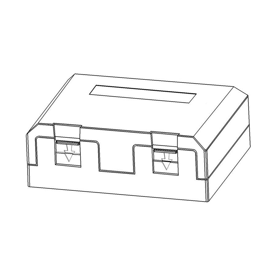 Nätverksuttag 2St Rj45 Tom