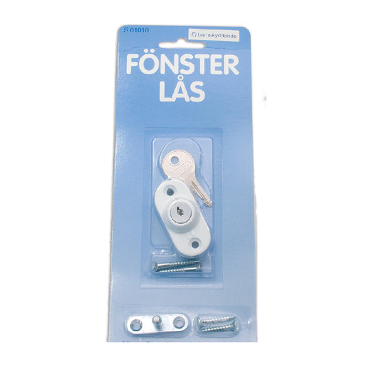 Fönsterlås låsning ID02 vit SB