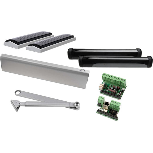 Dörrautomatikpaket SW300 tryckande Hotron AK Silver
