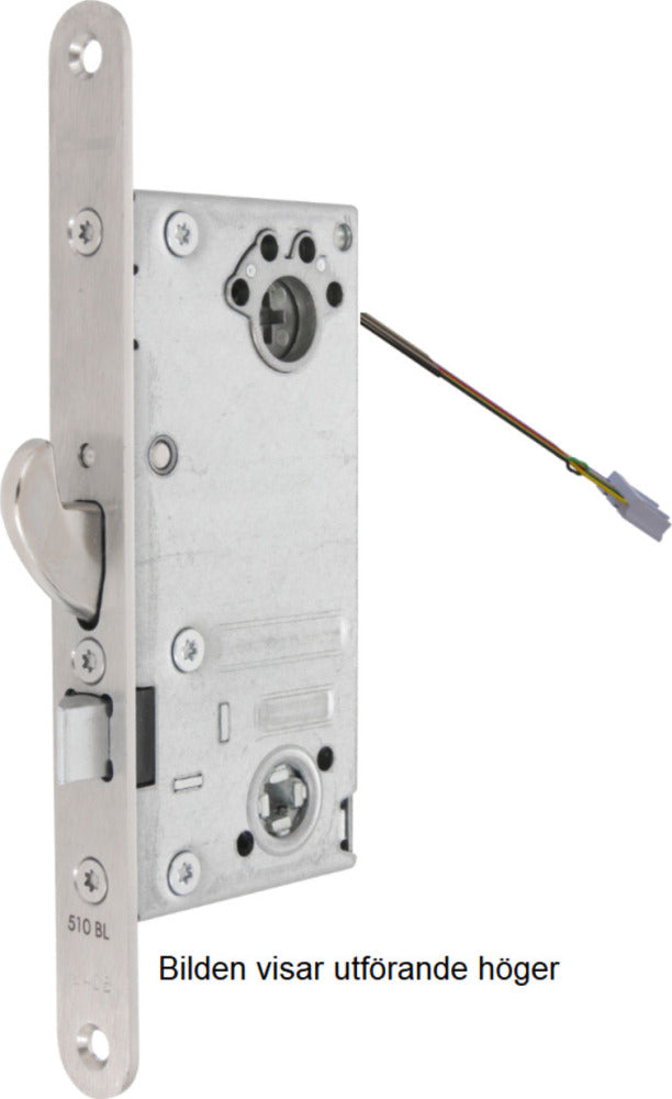 Låshus 510-50 BL MA vänster mikro rostfri