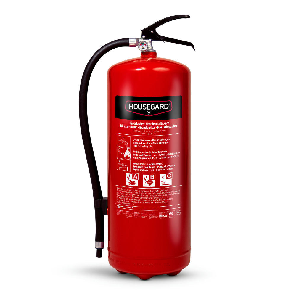 Pulversläckare PE12 55A-233B-C 12kg röd