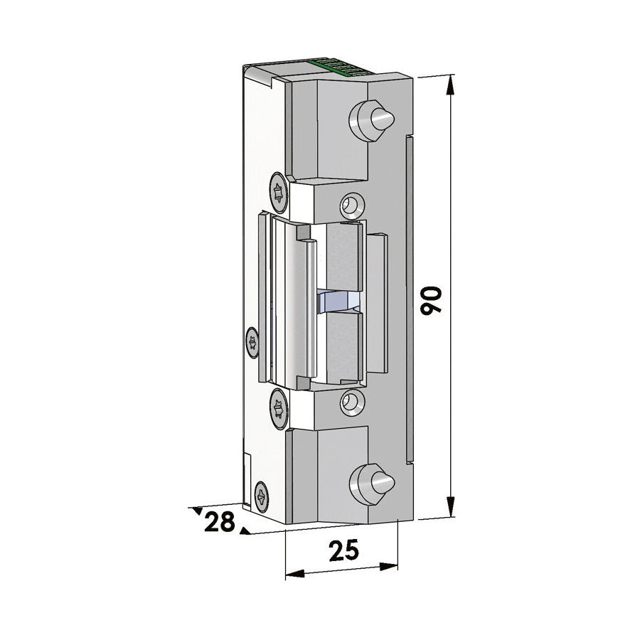 Elslutbleck Step 40 omvänd 12V kolvk, med Elektrisk låsning,Elektrisk låsning,Elslutbleck, Produktinformation STEP 40 Preload™ är ett standard elslutbleck med listtrycksteknik och kolvkontakt. Listtryckstekniken, de kompakta måtten och den enastående prestandan