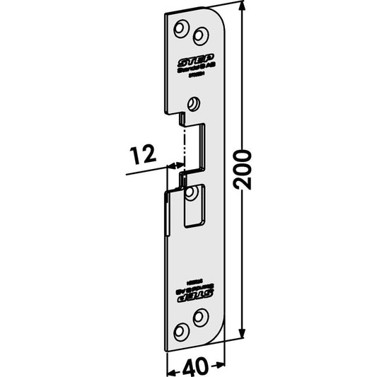 Monteringsstolpe ST3528H plan