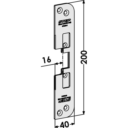 Monteringsstolpe ST3529-2 plan