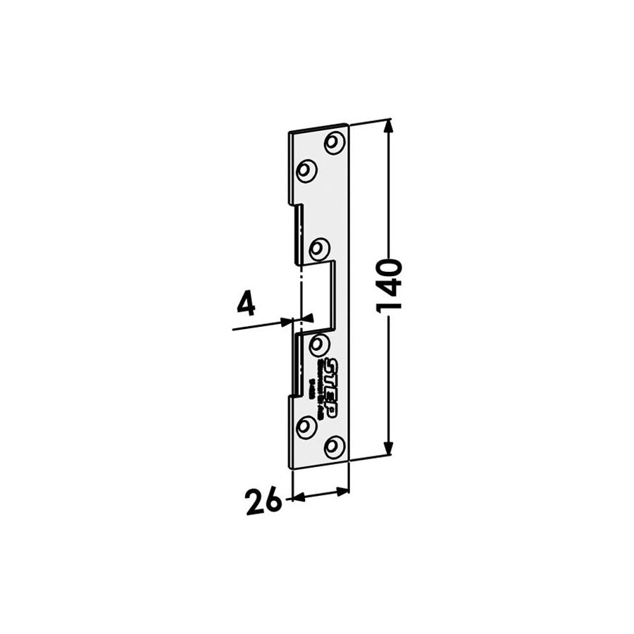 Monteringsstolpe ST4020 plan