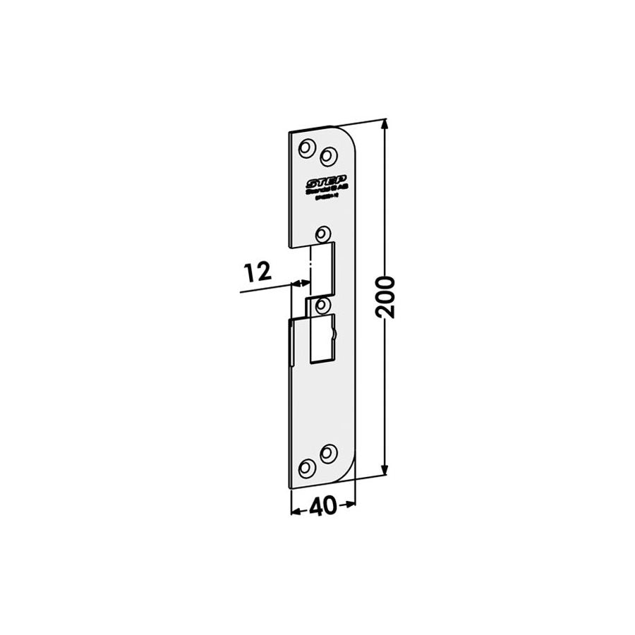 Monteringsstolpe ST4030H-12 plan hö