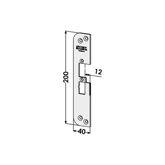 Monteringsstolpe ST4030V-12 plan vä