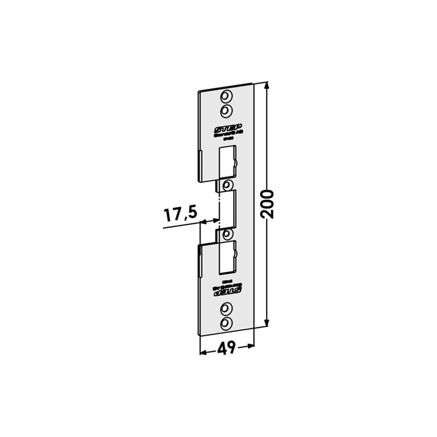 Monteringsstolpe ST4032 plan