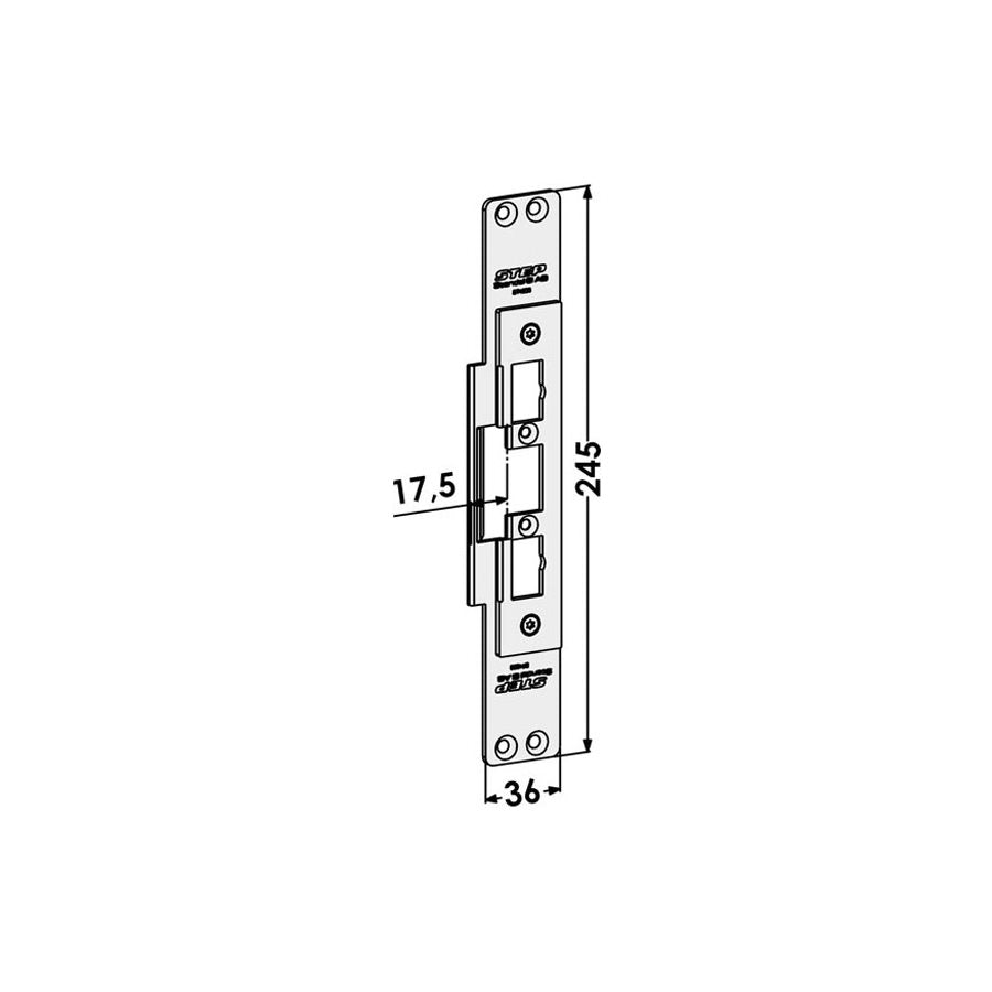 Monteringsstolpe ST4033 plan