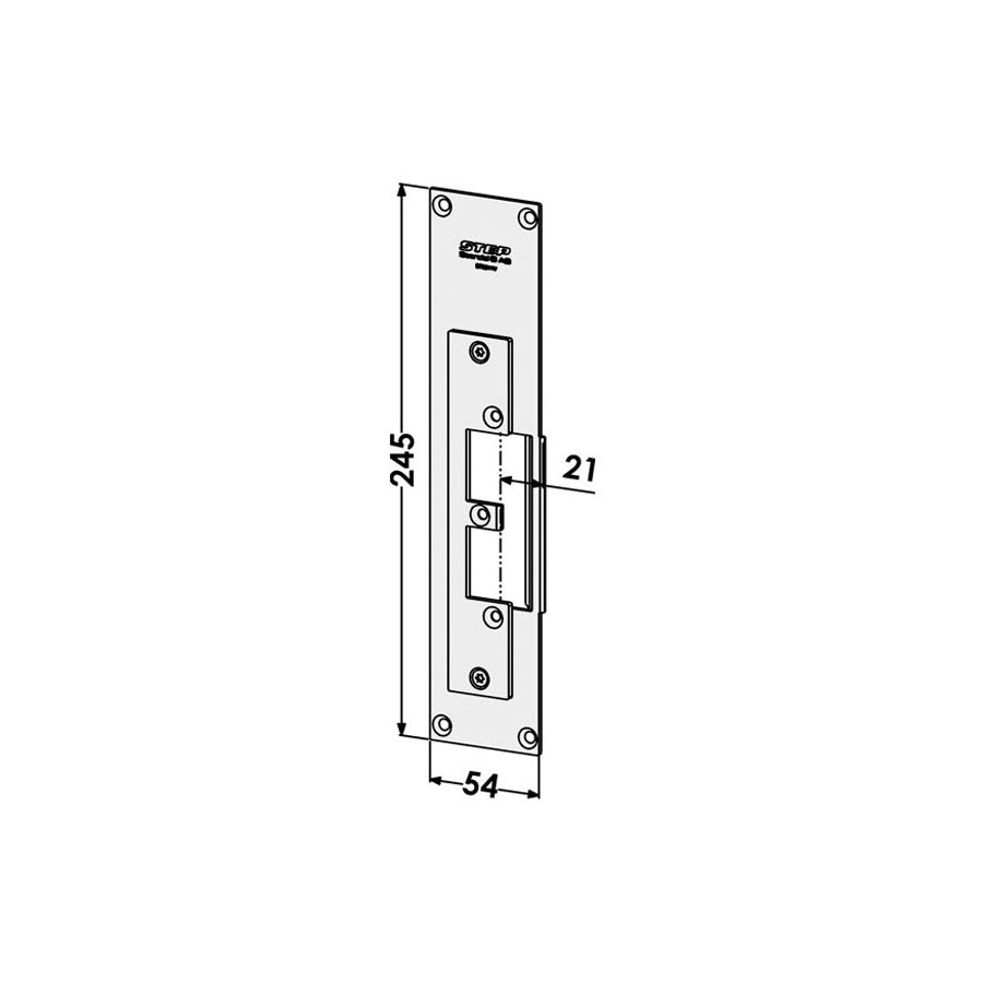 Monteringsstolpe ST9511V plan vä