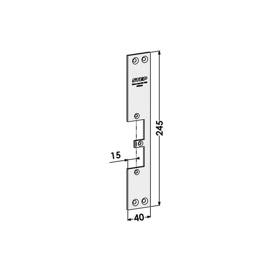 Monteringsstolpe ST9515H plan hö