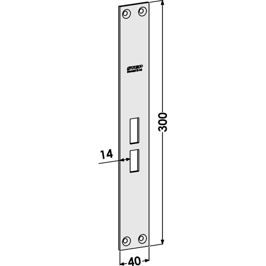 Slutbleck ST801 plan hö/vä, med Elektrisk låsning,Elektrisk låsning,Elslutbleck tillbehör, Produktinformation Mekaniskt slutbleck, plan vänster/höger för stolpe ST183. Passar Connect/Fas/Modul. Godkänd i högst brandteknisk klass A60/El60/E60. Mått: 300mm x 40mm.