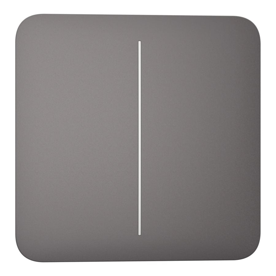 Knapp Solo strömbrytare kron grå