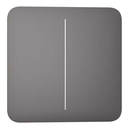 Knapp Solo strömbrytare kron grå