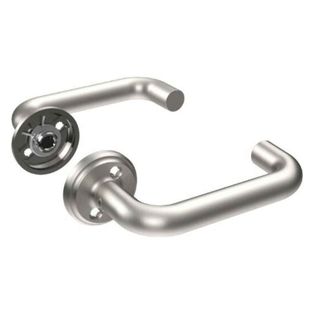 Dörrtrycket ASSA ABLOY 8655 RF är en robust och modern produkt utvecklad för krävande miljöer. Tillverkad i rostfritt stål (316-kvalitet) och behandlad med MIRUS PVD-teknik, kombinerar den hög korrosionsbeständighet med en stilren design. Idealisk för offentliga byggnader, kustnära områden och exponerade installationer.