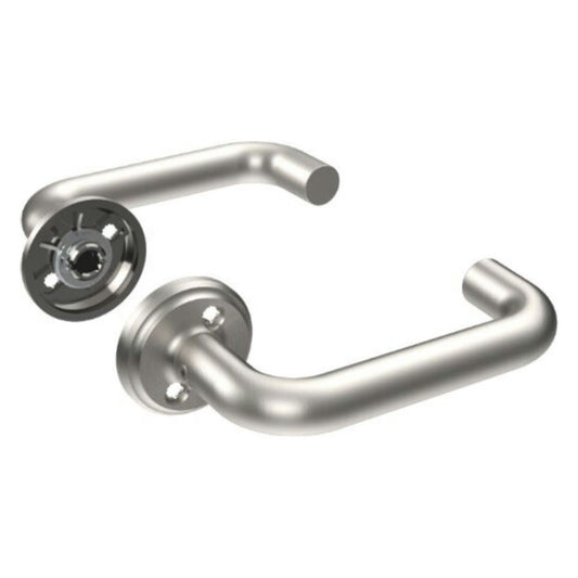 Dörrtrycket ASSA ABLOY 8655 RF är en robust och modern produkt utvecklad för krävande miljöer. Tillverkad i rostfritt stål (316-kvalitet) och behandlad med MIRUS PVD-teknik, kombinerar den hög korrosionsbeständighet med en stilren design. Idealisk för offentliga byggnader, kustnära områden och exponerade installationer.