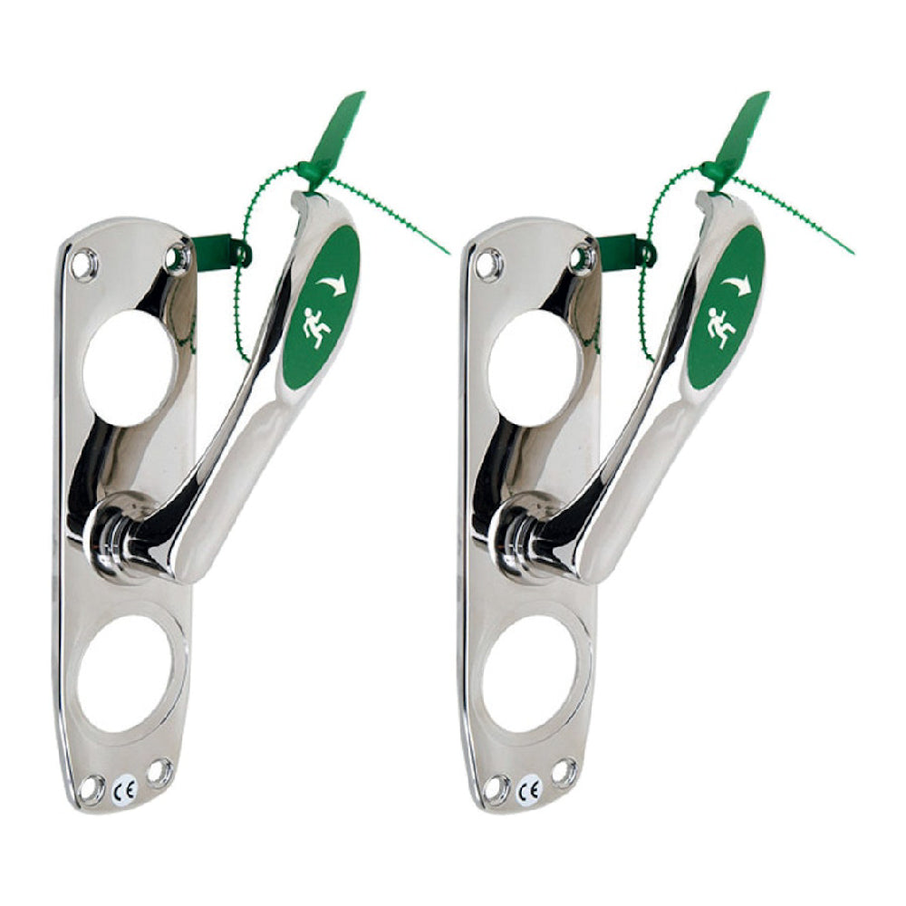 Nödutrymningsbeslag 179A-2 42-90 mattkrom