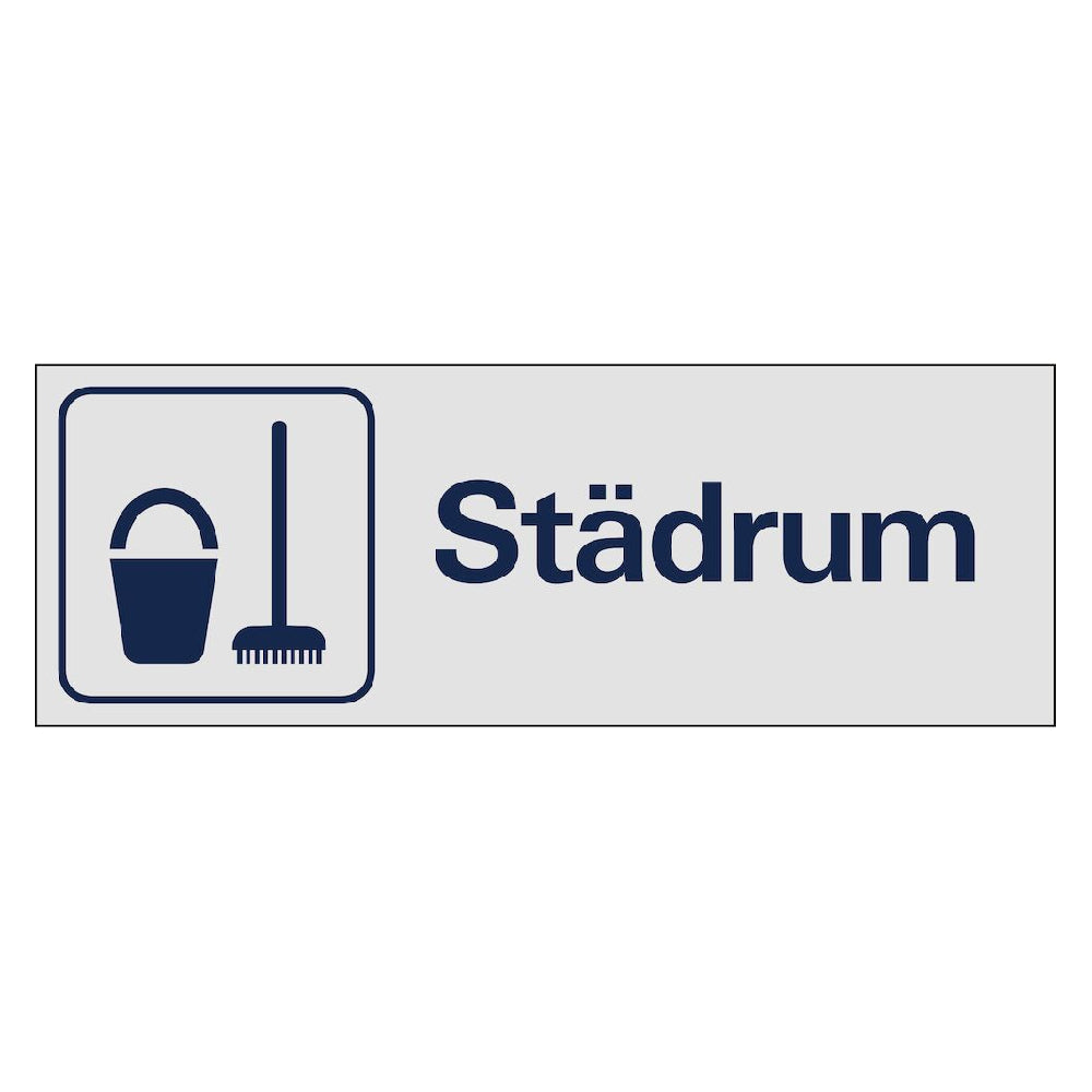 Skylt Städrum