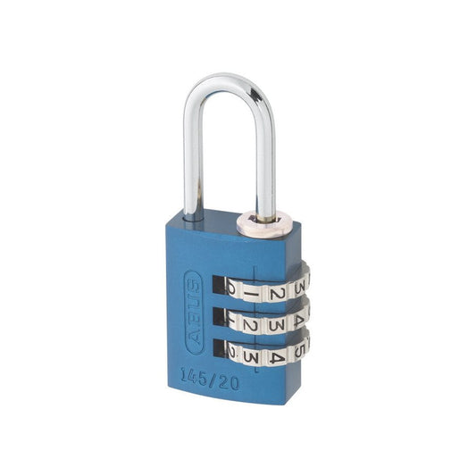 Hänglås 145/20 komb blå SB