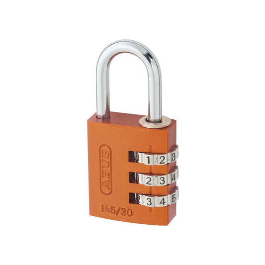 Hänglås 145/30 komb orange SB