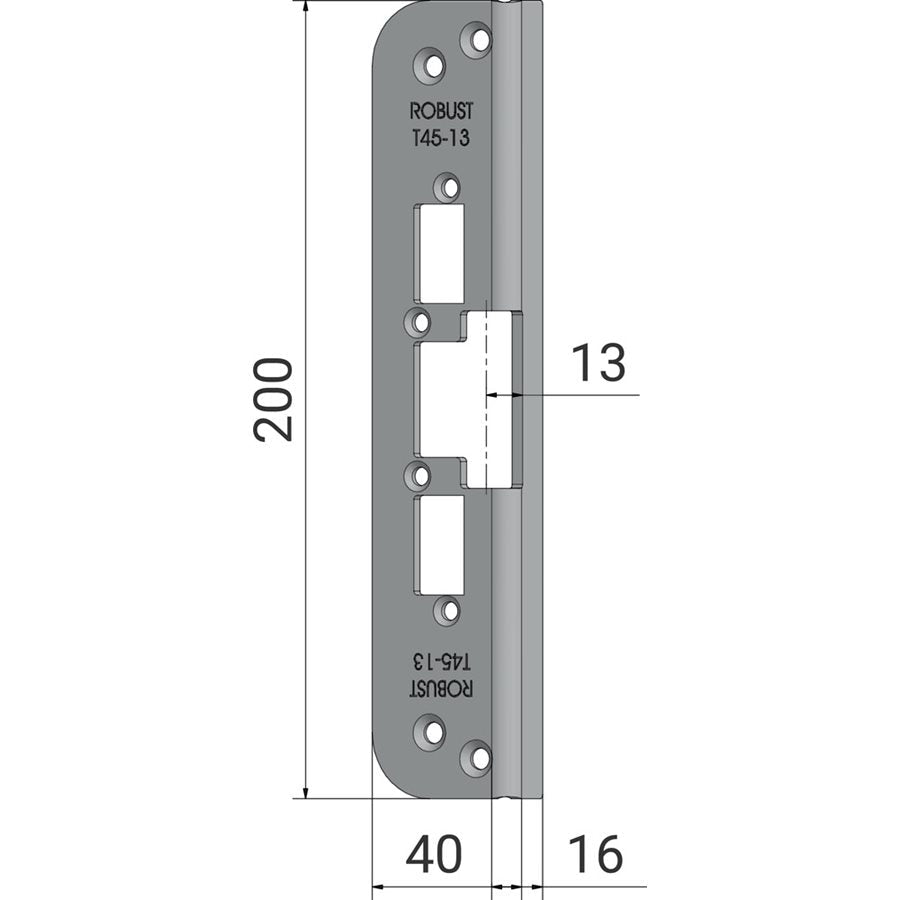 Monteringsstolpe T45-13